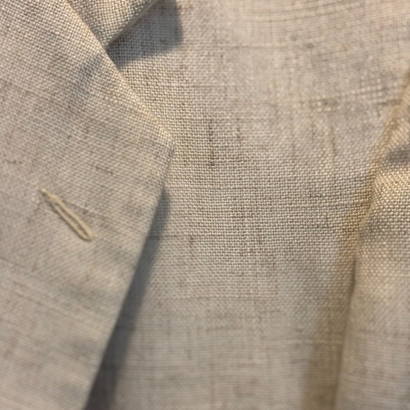 Farah Sport Coat Cream / Natural Size 42 L Two Button Woven Off White Sport Coat - Picture 9 of 12